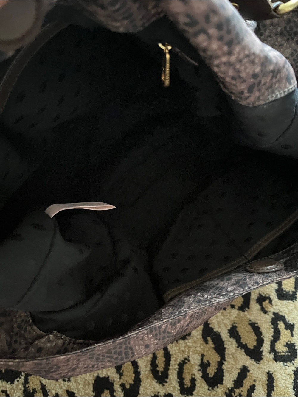 Juicy Couture Snakeskin-Effect Hobo with Gold Hardware - Picture 5 of 7